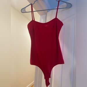 Red bodysuit